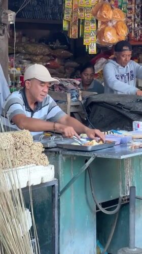 Evening market activity continues in Ubud District, Indonesia
