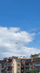Morning scenes captured across Burgas: aircraft, buildings, gulls