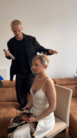 Wedding preparations documented across Belgrade municipality Friday morning