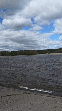 Waterfront infrastructure documented in Noviy, Russia