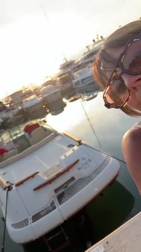 Golden hour moments captured in Cannes marina district