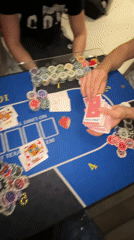 Late night poker game observed in Burgas, Bulgaria