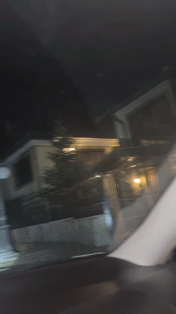 Evening car ride and residential visit documented in Kyustendil