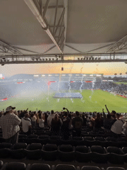 Evening stadium crowd observed during sporting event in Carson