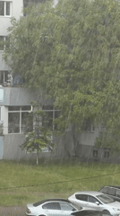 Heavy rainstorm sweeps through Sofia, Bulgaria Wednesday afternoon