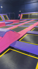 Man enjoys trampoline session at Romford indoor park