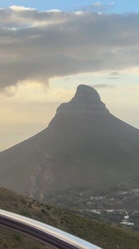 Cable car passenger captures Table Mountain ascent views in Cape Town