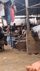 Morning market activity documented in Fegge, Nigeria