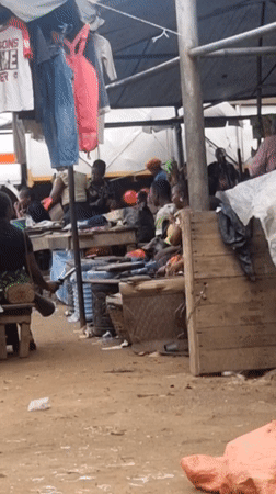 Morning market activity documented in Fegge, Nigeria