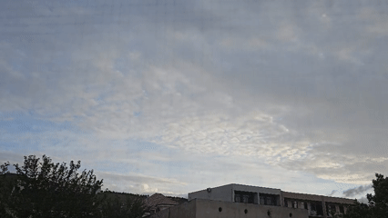 Partly cloudy skies observed over Tbilisi in early morning
