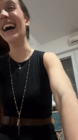 Women celebrate with dinner, wine, flowers in Montenegro home