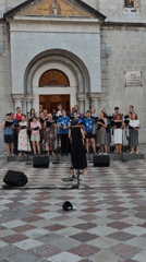 Afternoon in Kotor's Old Town, choir, squares, and coastal road