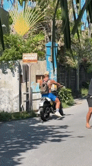Morning beach activities captured in North Kuta, Indonesia