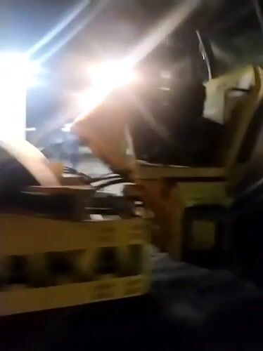Nighttime construction activity recorded in Keudeteupinpunti, Indonesia