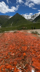 Ketrisi's vivid mineral springs and alpine lake up close