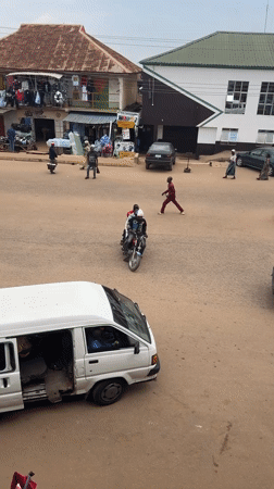 Morning street life captured in Bukuru Nigeria