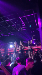 Club stage performance in Nesebar's summer nightlife