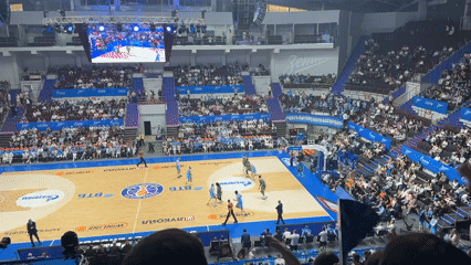 Basketball game draws packed crowd in Saint Petersburg arena