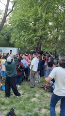 Crowd gathers for possible music event in Sofia