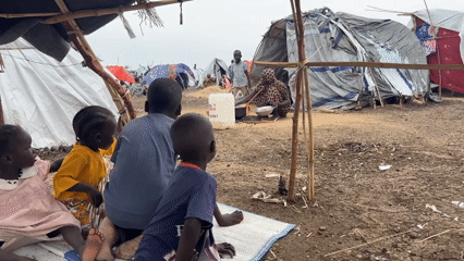 Refugee camp conditions on the ground in Al Babali, Sudan
