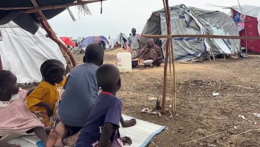 Refugee camp conditions on the ground in Al Babali, Sudan