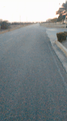 Sunset documented across empty streets in El Espinal, Venezuela