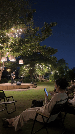 Saxophone performance draws casual audience at Ho Chi Minh outdoor venue