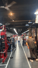 Busy gym scene captured in Nan'an District, China