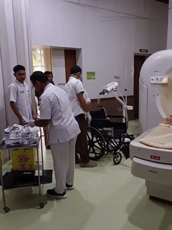 Morning activity at a regional hospital in Sigli, Indonesia