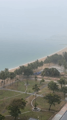 Rainstorm captured on video at Nha Trang beach