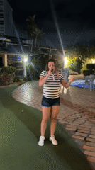 Nighttime karaoke party draws crowd at Porlamar resort patio