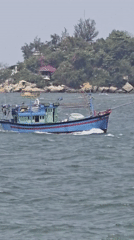 Morning fishing activity observed along Nha Trang waterfront promenade