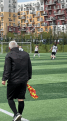 Soccer match draws spectators in Tbilisi, Georgia