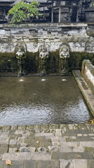 Sacred pools documented at Tirta Empul Temple, Bali