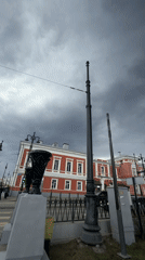 Dark storm clouds gather over Perm, Russia