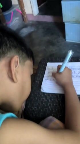 Family life moments documented in rural Philippines household