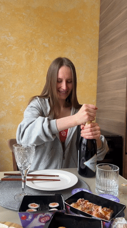 Woman spends quiet morning at home with dogs in Khimki