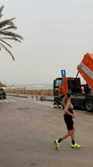 Early morning street scenes and coastal views in Tel Aviv