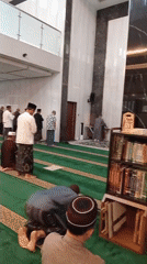 Evening prayers and Islamic gathering at Randuagung mosque