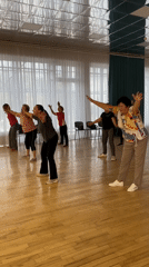 Zumba Gold class in session at Ivanteyevka dance studio