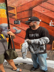 Batman fans visit São Paulo street art gallery and murals