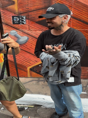 Batman fans visit São Paulo street art gallery and murals