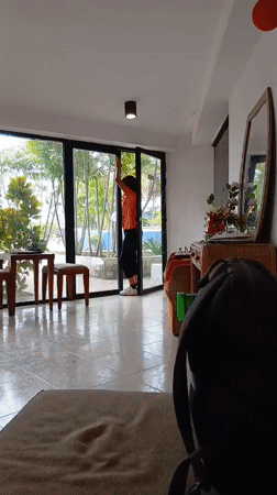 Hotel animation team rehearses dance routines during rainy evening
