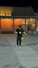 Nighttime diabolo juggling performances captivate Beijing's Haidian District