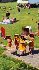 Traditional cultural performance captured in sunny Cuzco, Peru