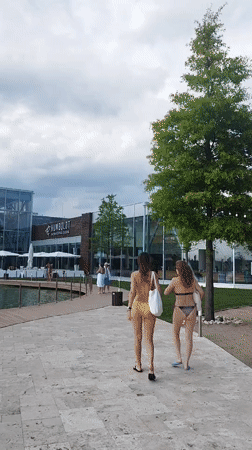 Summer day at a resort complex in Săftica, Romania