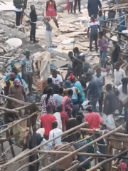 Rescue operations underway at building collapse site in Nairobi