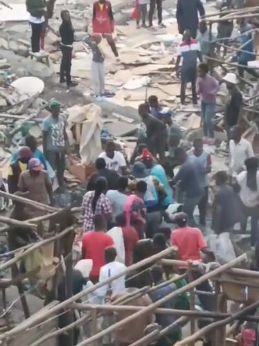 Rescue operations underway at building collapse site in Nairobi