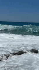 Coastal scenes and beach activities documented by witnesses