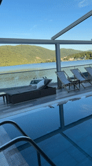 Modern retractable-roof pool facility documented in Pancharevo, Bulgaria